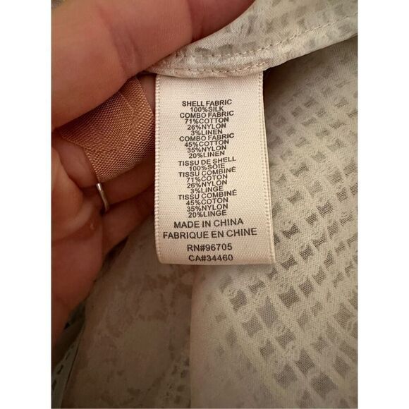 Rebecca Taylor Runway Patchwork Sheer-Inset Lace Silk Dress Sz 12 - Picture 9 of 10